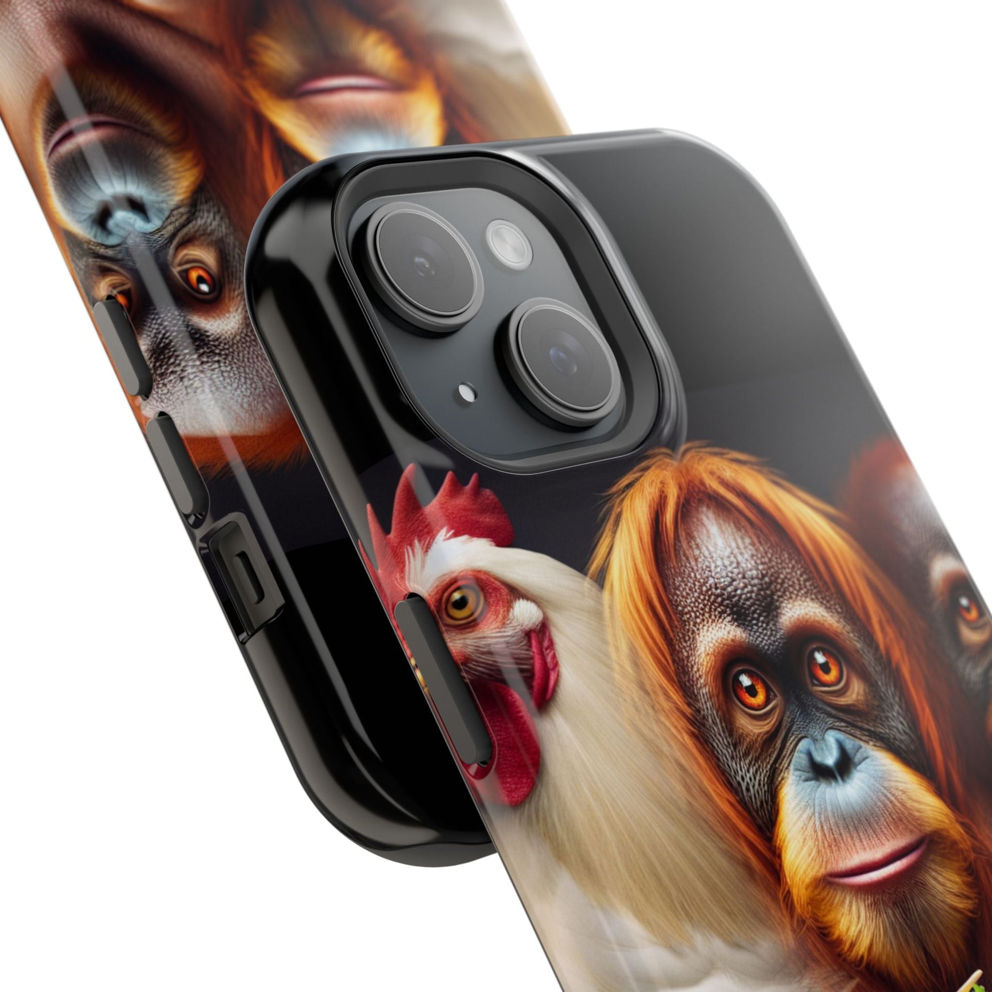 Colorful Animal iPhone Case, Fun Phone Cover, Monkey Taco Design, Cute Phone Accessory, Unique Gift for Animal Lovers, Protective Shell