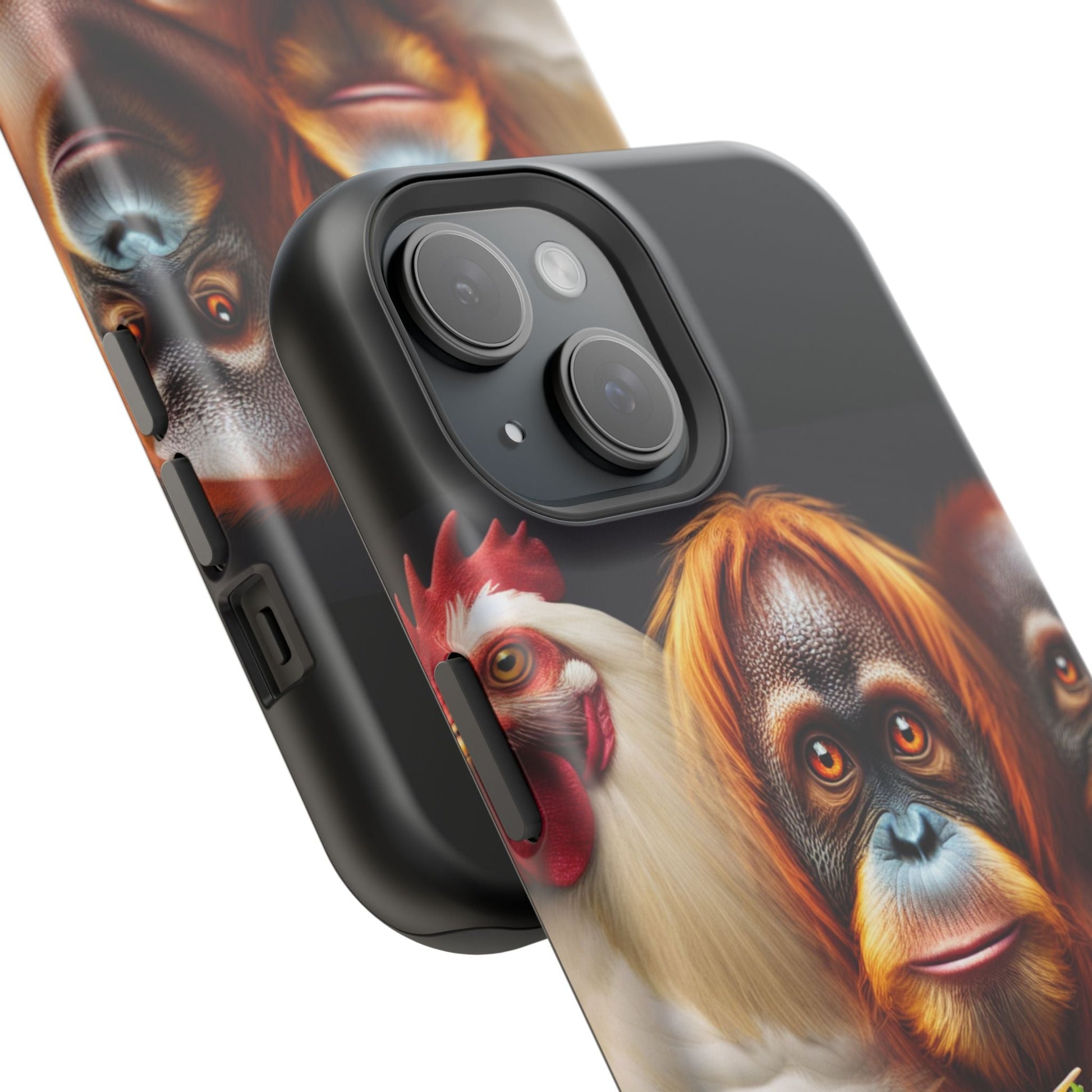 Colorful Animal iPhone Case, Fun Phone Cover, Monkey Taco Design, Cute Phone Accessory, Unique Gift for Animal Lovers, Protective Shell